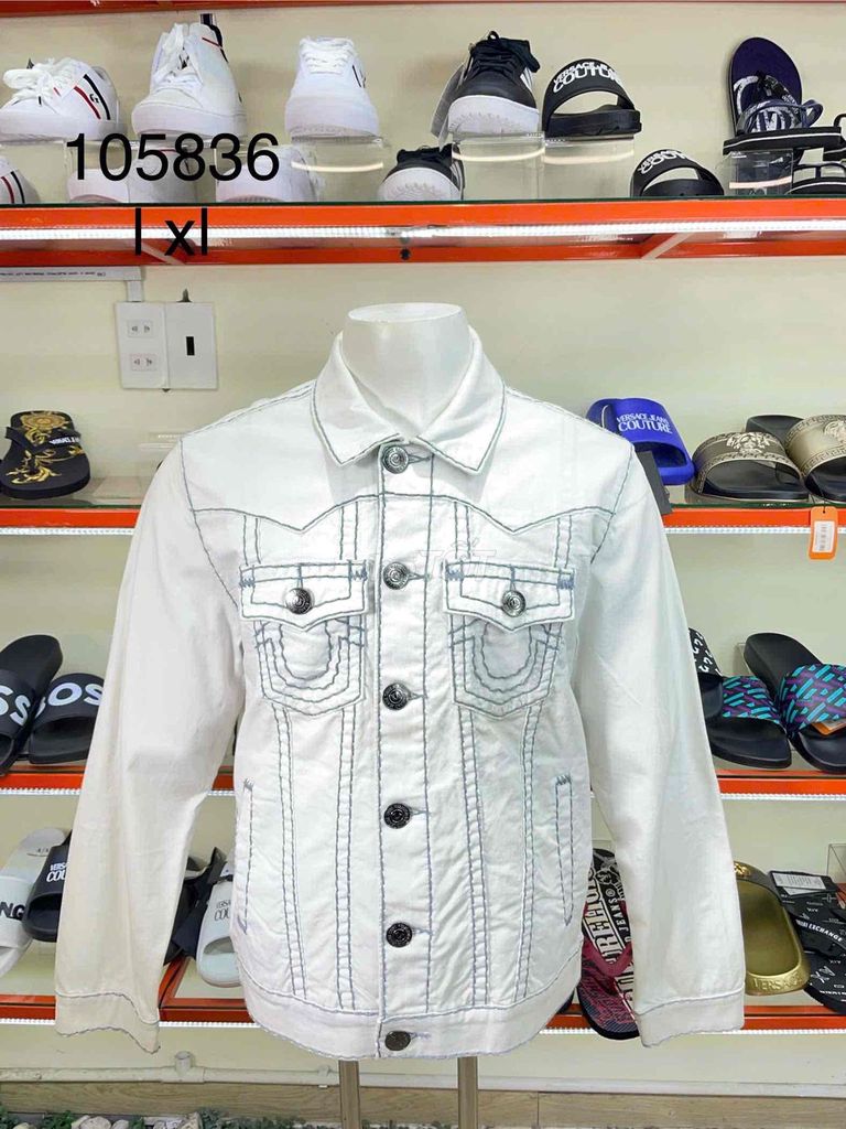 Áo khoác jean True Nam Trắng. Mua bán Quần áo tại Huyện Đồng Phú Bình Phước được đăng bởi Lâm thiên đường hàng hiệu hình 1