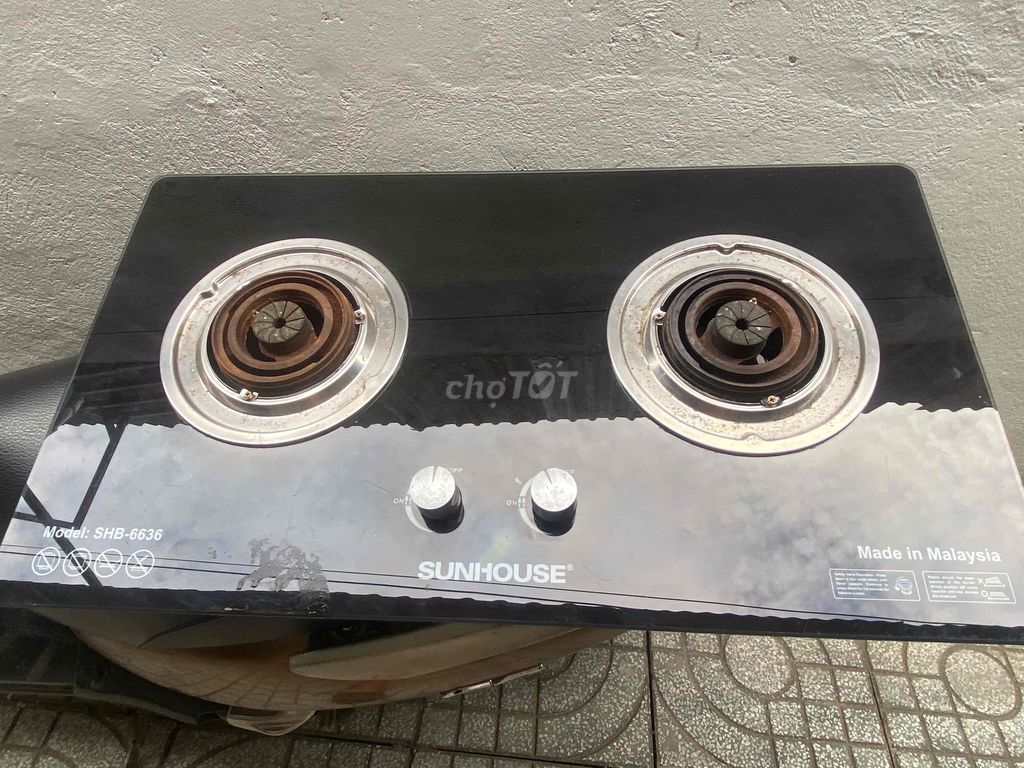 Bếp gas SUNHOUSE SHB-6636 Đen. Mua bán Bếp, lò, đồ điện nhà bếp tại Huyện Bình Chánh Tp Hồ Chí Minh được đăng bởi ut hình 1