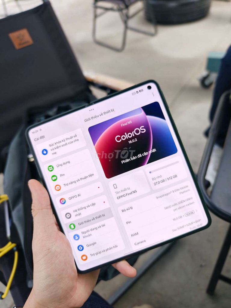 Oppo Find N5 512GB Đen. Mua bán Điện thoại tại Quận Ba Đình Hà Nội được đăng bởi Nguyễn Thanh Sơn hình 1