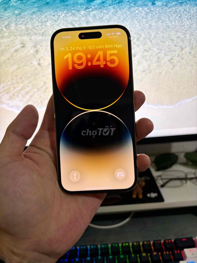 iphone 14pro 256Gb vàng kèm sạc, cáp, ốp lưng. Mua bán Điện thoại tại Huyện Lâm Hà Lâm Đồng được đăng bởi Tuấn Anh hình 1