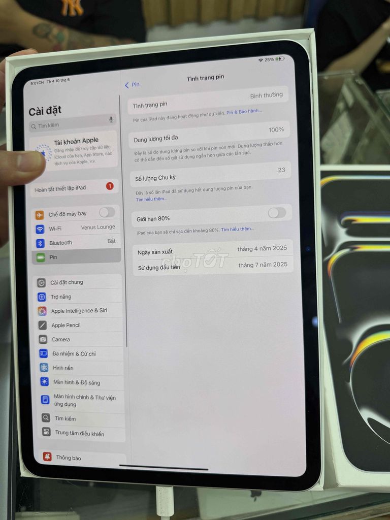 Apple iPad Pro M4 11 inch 256GB Za/a fullbox. Mua bán Máy tính bảng tại Quận Đống Đa Hà Nội được đăng bởi Lê Khuyến hình 1