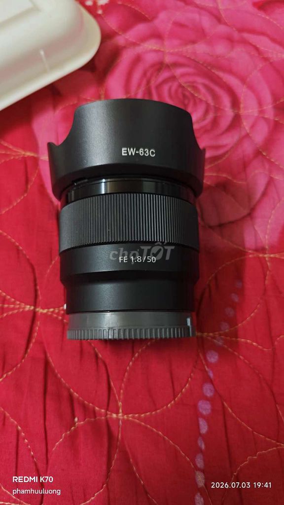 Ống kính Sony FE 1.8/50 E-mount Đen. Mua bán Máy ảnh, Máy quay tại Quận Nam Từ Liêm Hà Nội được đăng bởi Lương Phạm hình 1