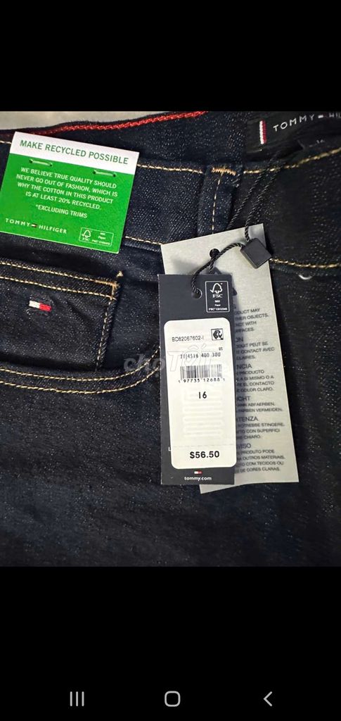 Quần Jean Tommy Hilfiger chuẩn chính hãng