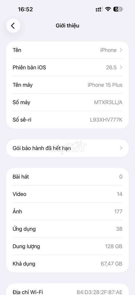 Apple iPhone 15 Plus 128GB Đen. Mua bán Điện thoại tại Huyện Gia Lâm Hà Nội được đăng bởi Nguyễn Dũng hình 1