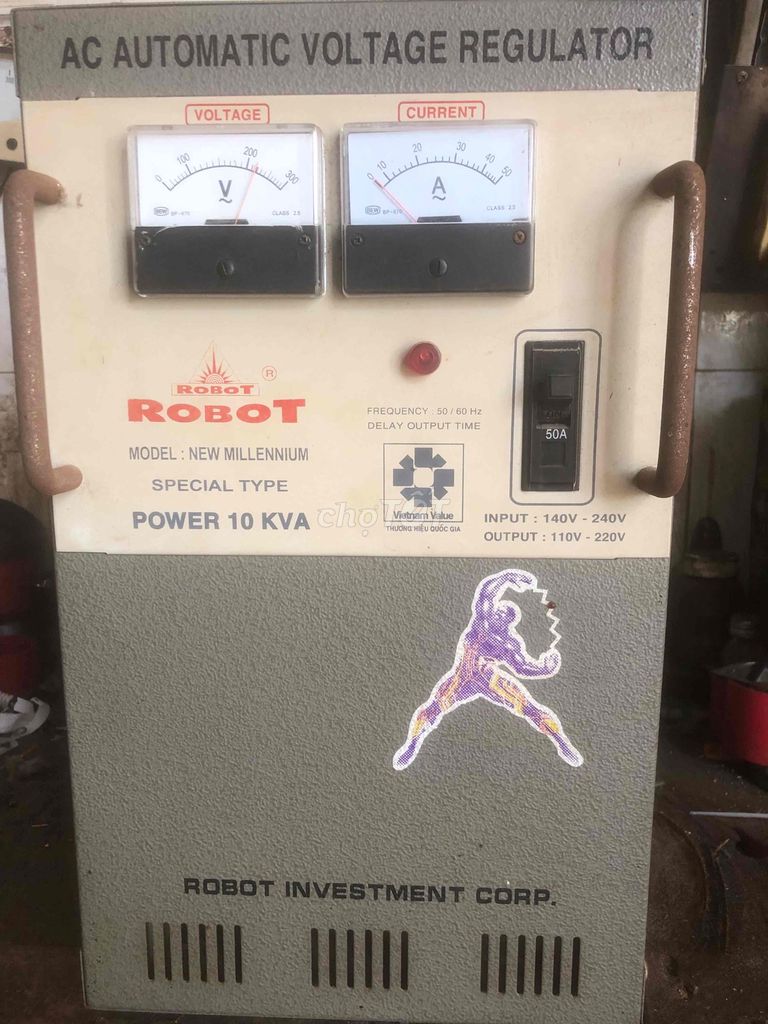 Ổn áp Robot New Millennium 10 KVA. Mua bán Đồ chuyên dụng, Giống nuôi trồng tại Thành phố Long Xuyên An Giang được đăng bởi Phương LX hình 1