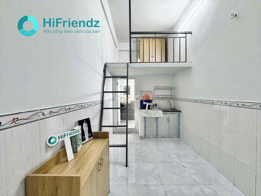PHÒNG GÁC MỚI XÂY Ở LUỸ BÁN BÍCH,FULL NT,  GẦN ĐH VĂN HIẾN, ĐẦM SEN,