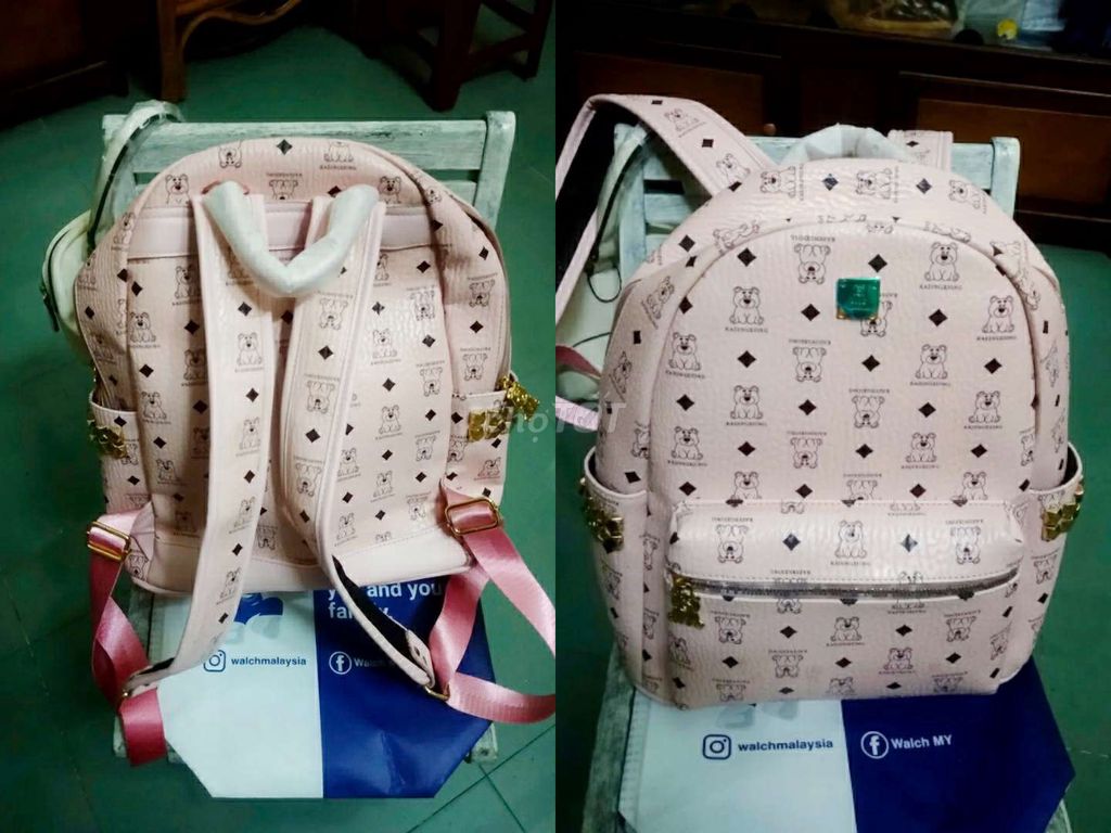 Balo Kadingxiong Hồng mới nguyên (lỗi nhỏ),sip xa. Mua bán Túi xách tại Quận Ninh Kiều Cần Thơ được đăng bởi Shop Tứ Quí hình 1