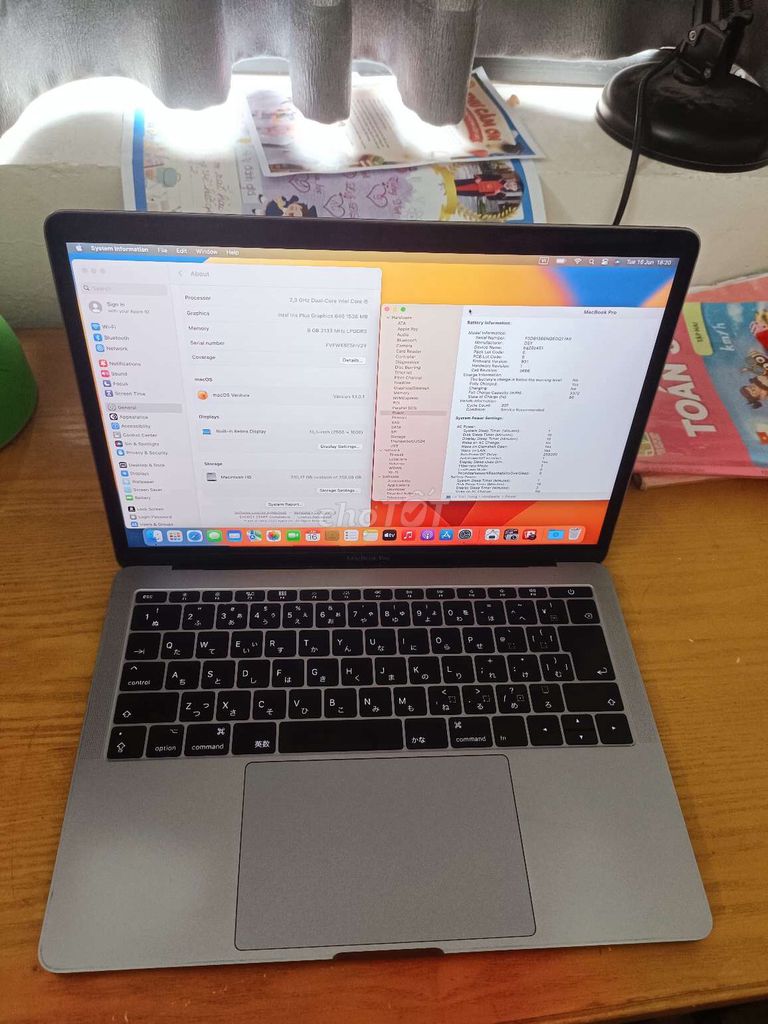 Apple Macbook Pro 2017 8GB/256GB Xám. Mua bán Laptop tại Quận Hà Đông Hà Nội được đăng bởi Lê Tiến Dung hình 1