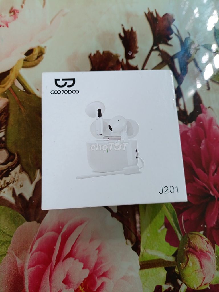 Tai nghe Bluetooth GOOJODOQ J201 Trắng. Mua bán Tivi, Âm thanh tại Huyện Trần Đề Sóc Trăng được đăng bởi Quang hình 1