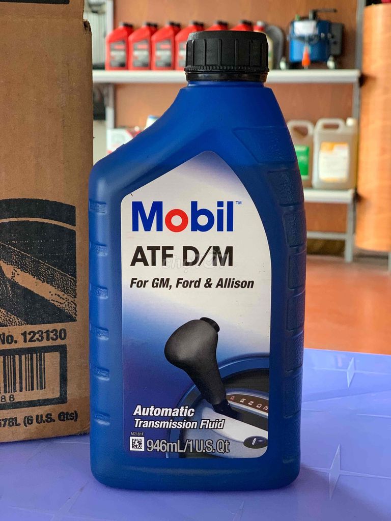 Thùng 6 chai Nhớt hộp số Mobil ATF D/M 946ml - Dầu. Mua bán Phụ tùng xe tại Thành phố Cà Mau Cà Mau được đăng bởi Phú Hào hình 2