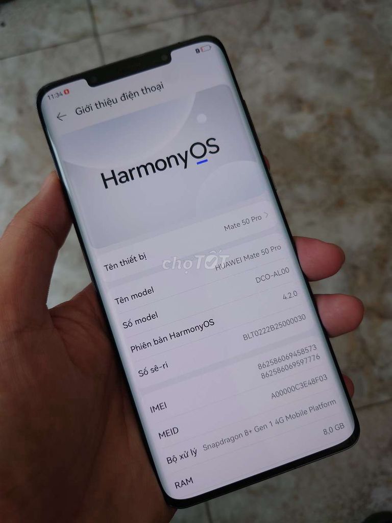 Huawei Mate 50 Pro 8/256. Mua bán Điện thoại tại Quận 10 Tp Hồ Chí Minh được đăng bởi NaMobile hình 1