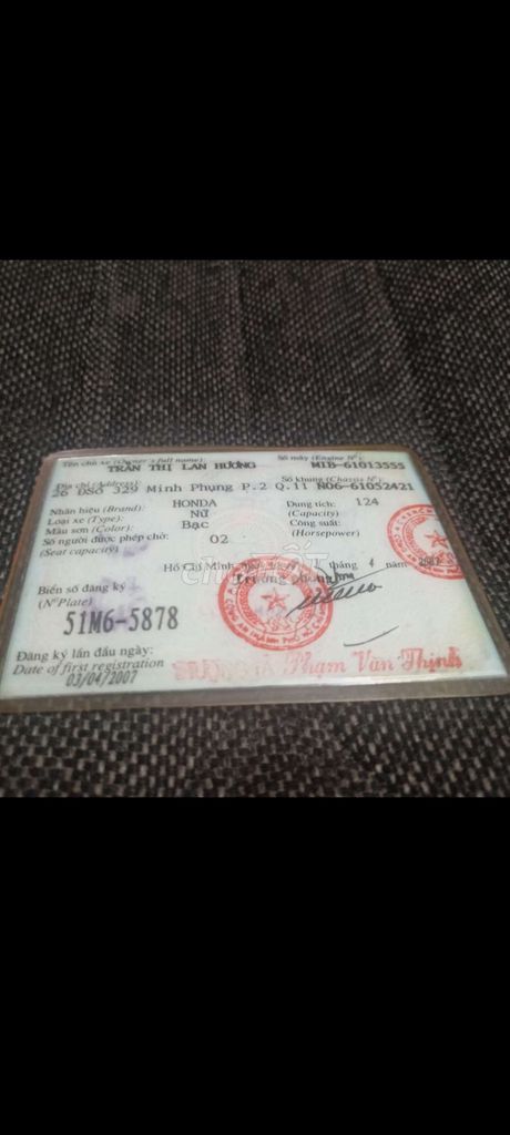 Honda Spacy 125 nhật giấy tờ đầy đủ biển số TP HCM. Mua bán Xe máy tại Quận 10 Tp Hồ Chí Minh được đăng bởi văn phúc  hình 4