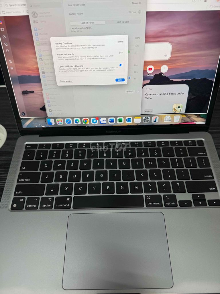 Apple Macbook Air M1 8GB/258GB Xám. Mua bán Laptop tại Quận Tân Phú Tp Hồ Chí Minh được đăng bởi Kalsidon hình 1