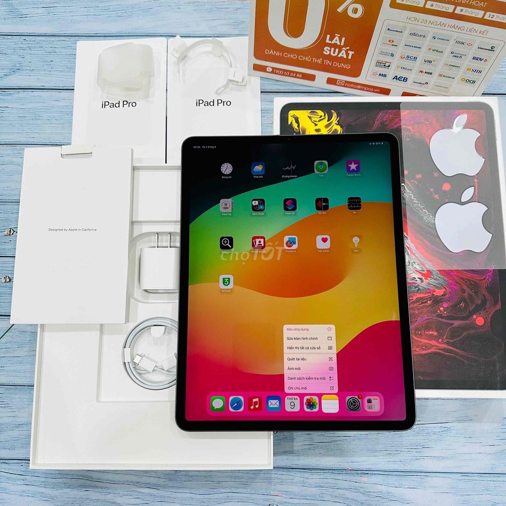 iPad Pro 512Gb 12.9inch WiFi 2018 Super Hạp Ví OK