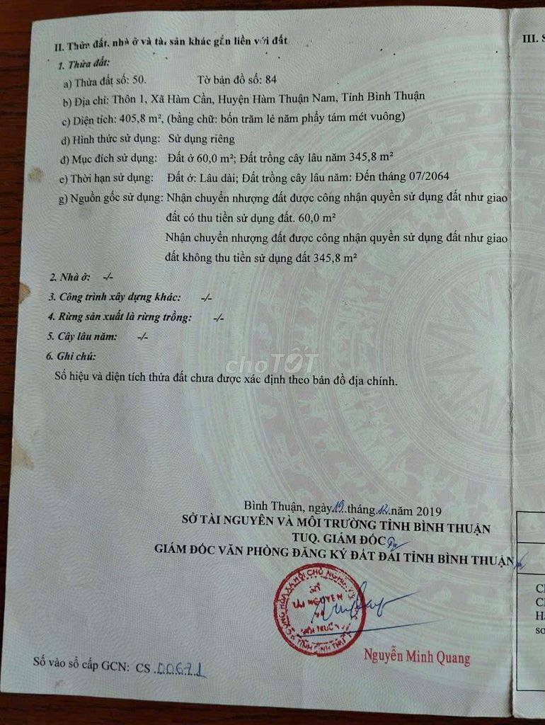 Đất mặt tiền xã Hàm cần. Mua bán đất tại Huyện Hàm Thuận Nam Bình Thuận được đăng bởi Nguyên van hai hình 4
