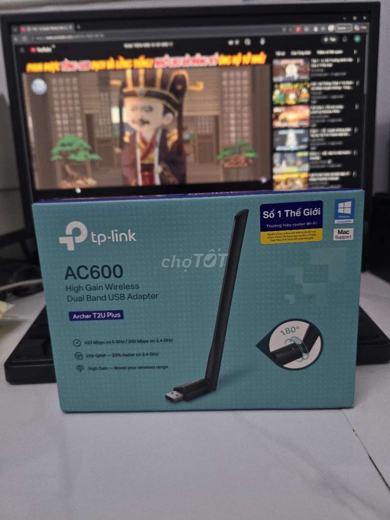 USB WiFi Adapter TP-Link Archer T2U Plus. Mua bán Phụ kiện (Màn hình, Chuột...) tại Quận Bình Thuỷ Cần Thơ được đăng bởi Nguyễn Minh Hưng hình 1