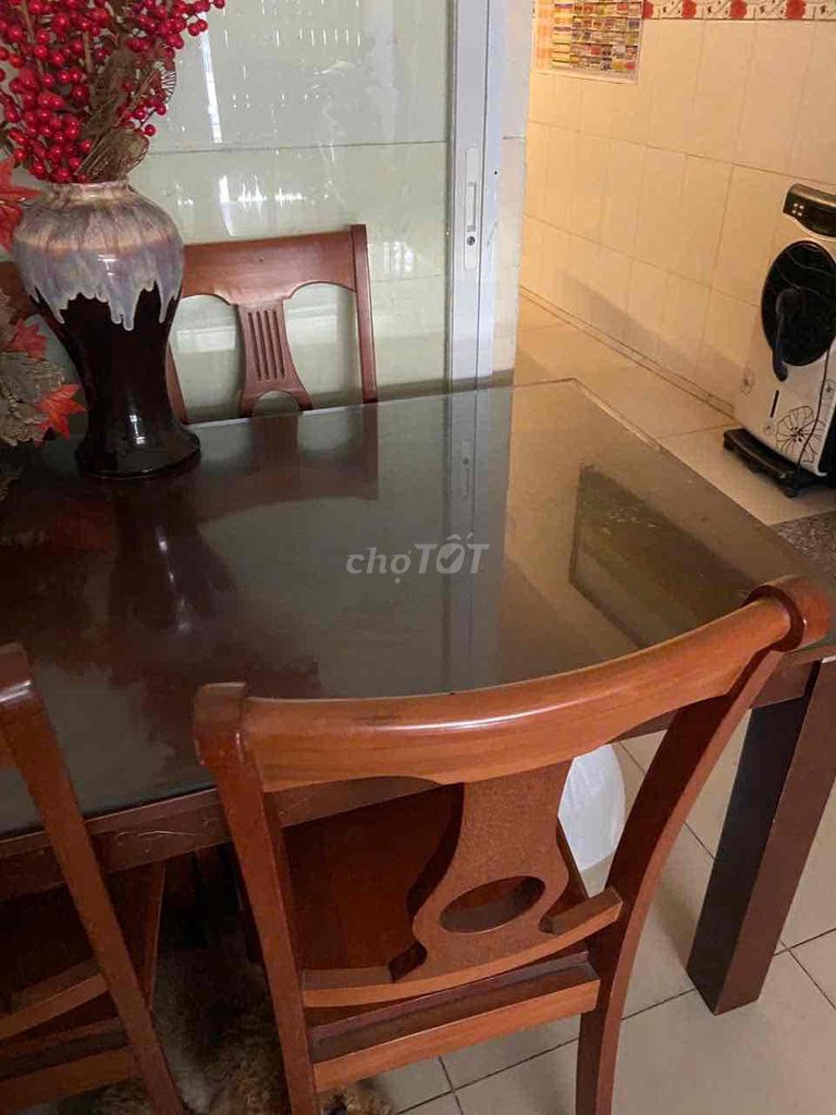 Bộ bàn ăn gỗ Xoan Đào 1 bàn 6 ghế – Hàng đặt đóng. Mua bán Bàn ghế tại Quận Phú Nhuận Tp Hồ Chí Minh được đăng bởi Vy  hình 1