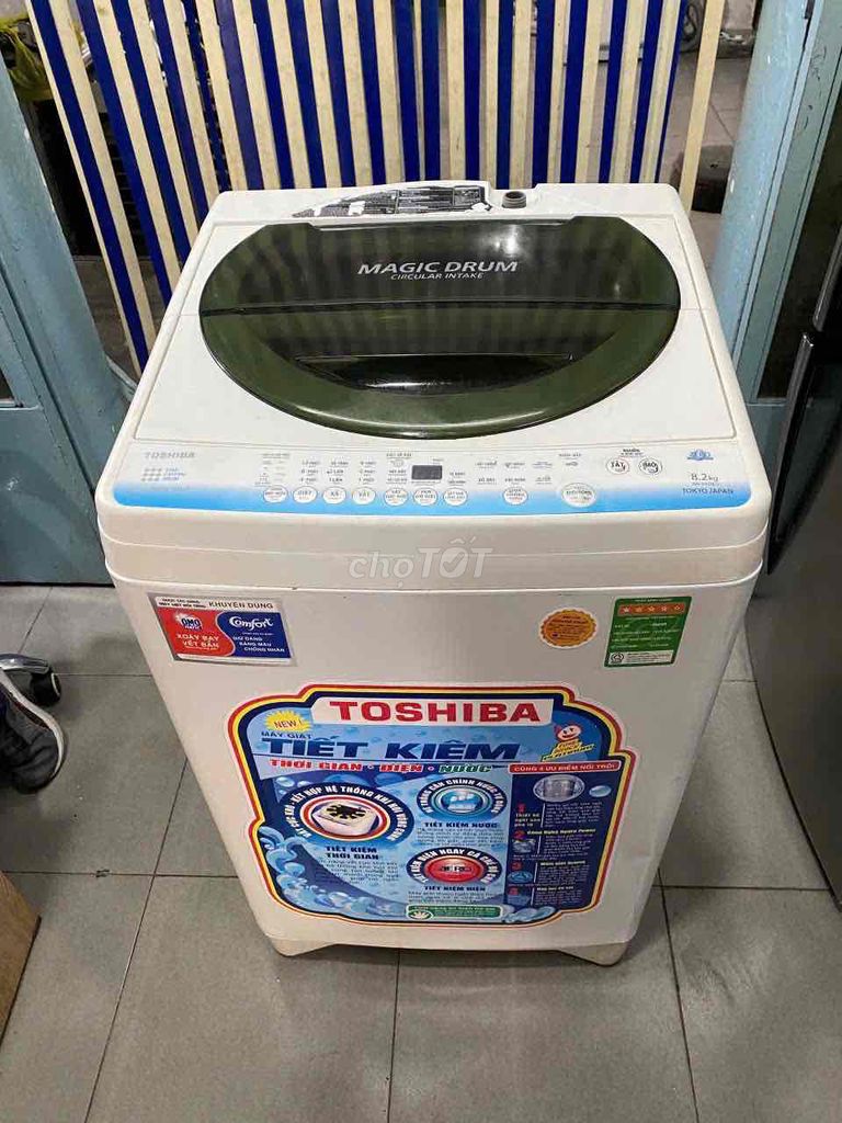 Máy giặt Toshiba 8kg zin đẹp mới 90% bền nhẹ điện. Mua bán Máy giặt tại Quận 8 Tp Hồ Chí Minh được đăng bởi QUANG PHÁT hình 1