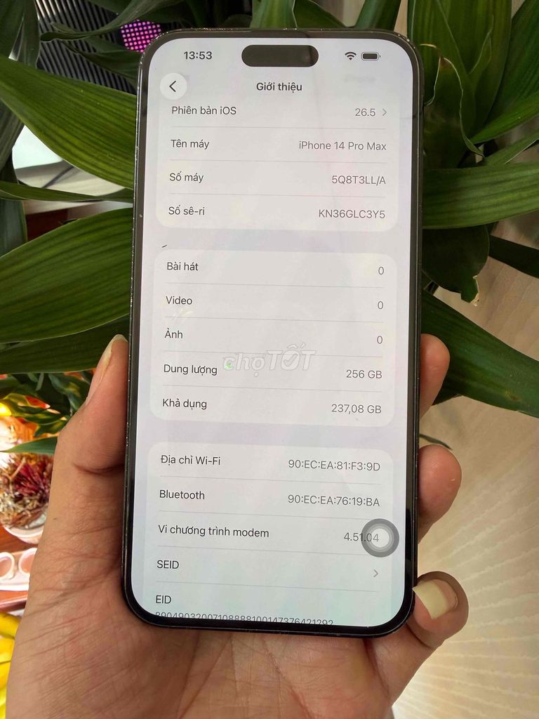 iPhone 14 Pro Max 256GB Đen. Mua bán Điện thoại tại Thành phố Vũng Tàu Bà Rịa - Vũng Tàu được đăng bởi phạm quang hình 1