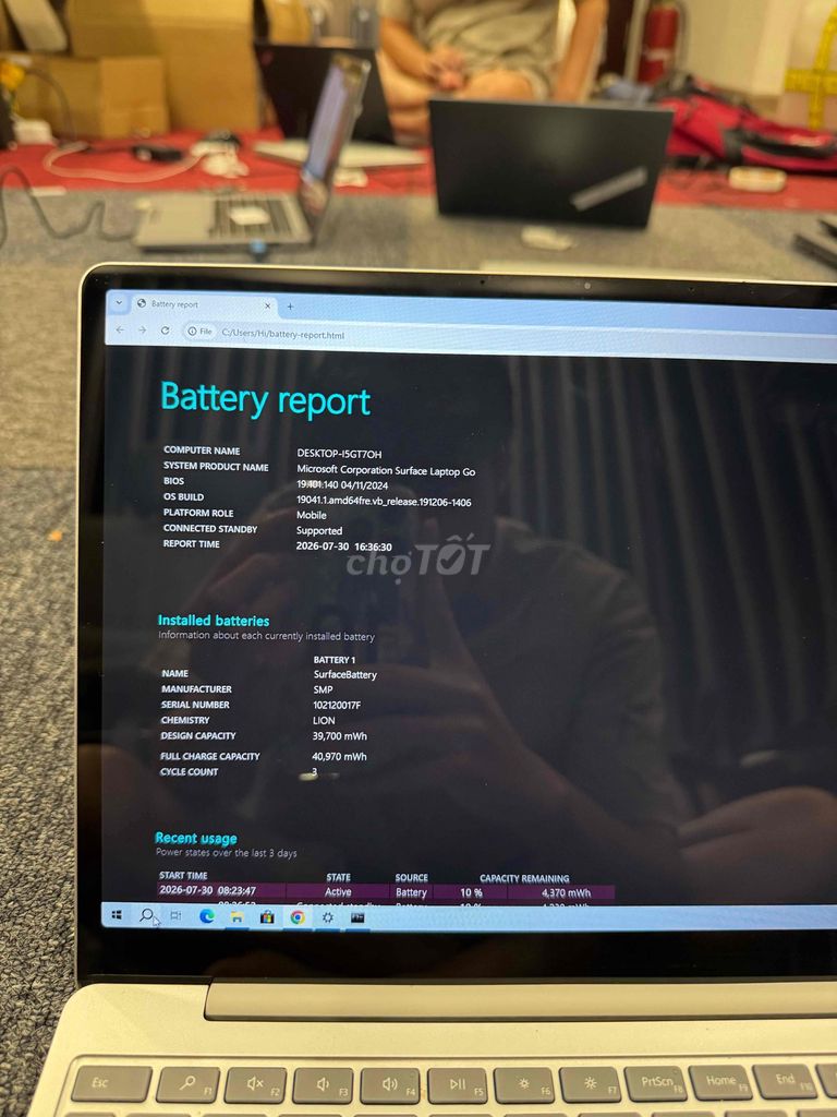 Microsoft Surface Laptop Go i5 8GB/256GB Bạc Like. Mua bán Laptop tại Quận Bắc Từ Liêm Hà Nội được đăng bởi bé na hình 1