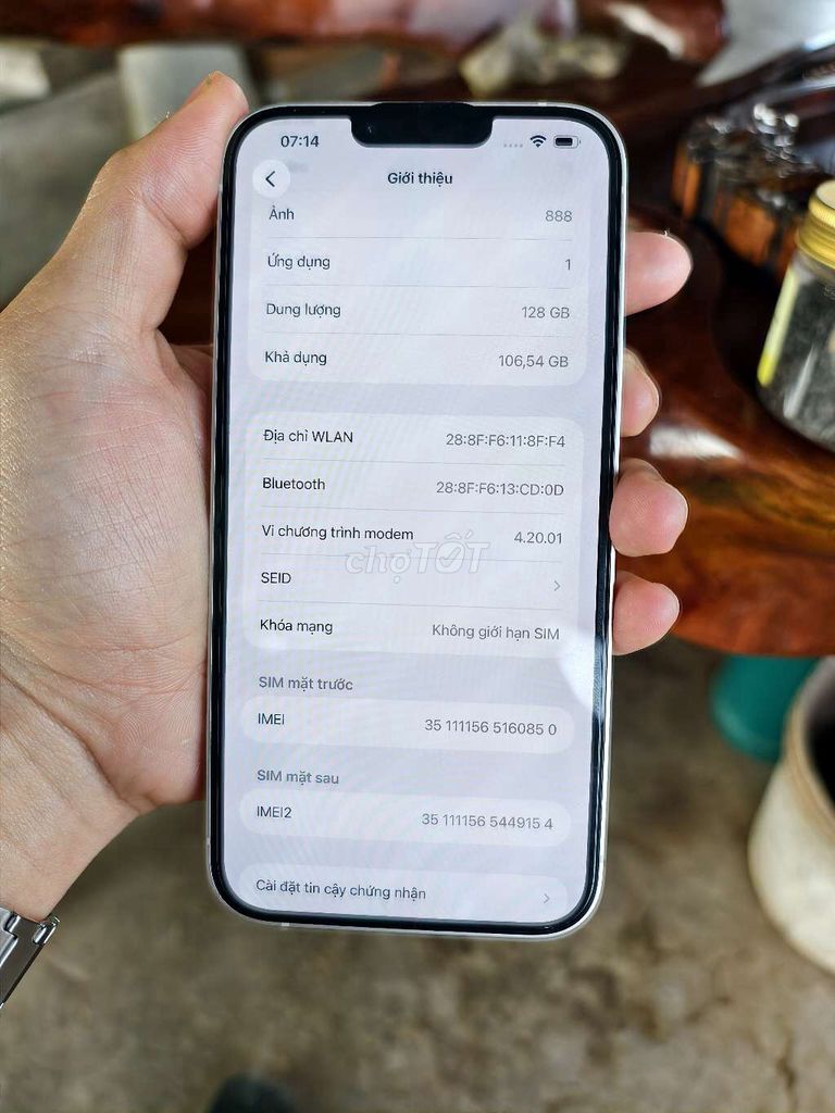 Apple iPhone 14 Plus 128GB Trắng. Mua bán Điện thoại tại Huyện Cư Jút Đắk Nông được đăng bởi Mai Minh Mẫn hình 1
