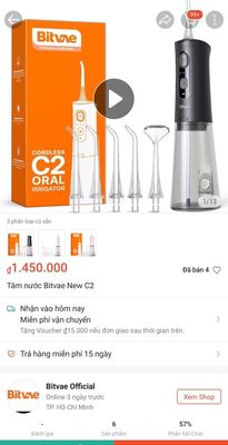 Tăm nước Bitvae C2 mới full box. Mua bán Thiết bị vệ sinh, nhà tắm tại Quận 5 Tp Hồ Chí Minh được đăng bởi Simon Simon