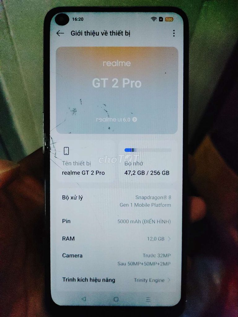 Realme GT 2 Pro 12GB/256GB Xanh. Mua bán Điện thoại tại Thành phố Thủ Đức Tp Hồ Chí Minh được đăng bởi Tuấn Nghĩa hình 1