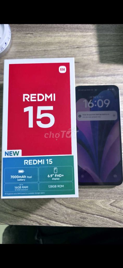 Xiaomi Redmi 15 128GB Bạc. Mua bán Điện thoại tại Quận Bình Thạnh Tp Hồ Chí Minh được đăng bởi nguyen phuc hình 1