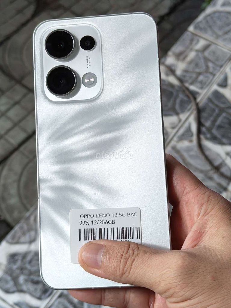 OPPO RENO 13 5G 256GB Bạc 99%. Mua bán Điện thoại tại Thị xã Bình Minh Vĩnh Long được đăng bởi VY VY hình 1