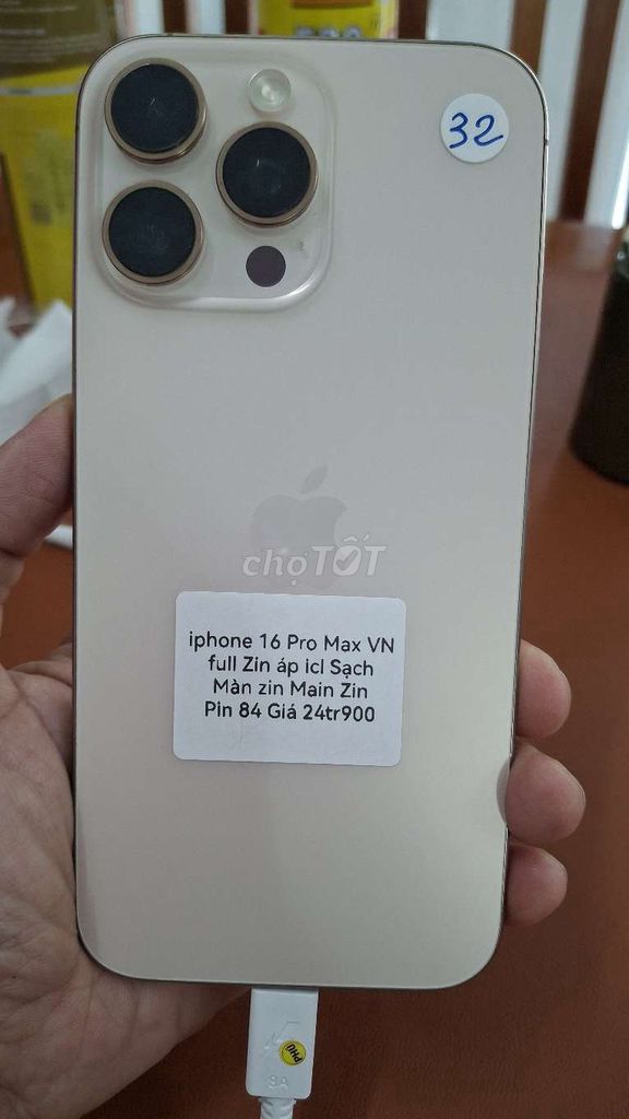 iPhone 16 Pro Max 256GB  VN/A. Mua bán Điện thoại tại Thành phố Thủ Dầu Một Bình Dương được đăng bởi TTMobileBD hình 1