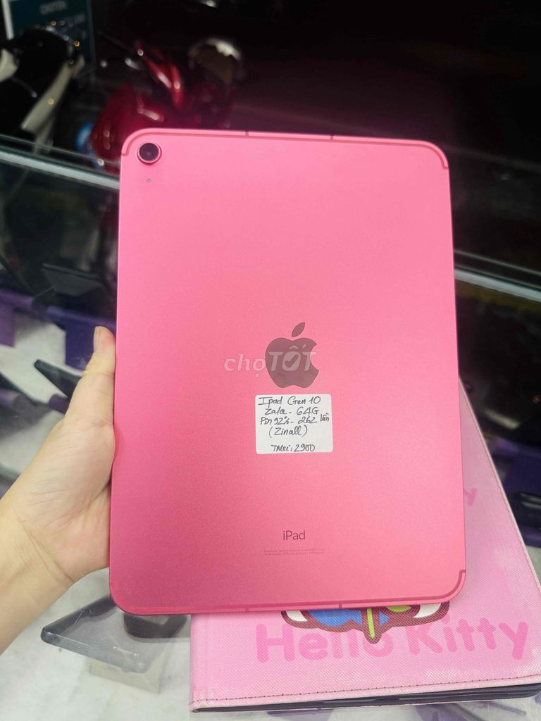 IPAD GEN 10 64GB bản có sim 4G. keng 99%.pin 92%