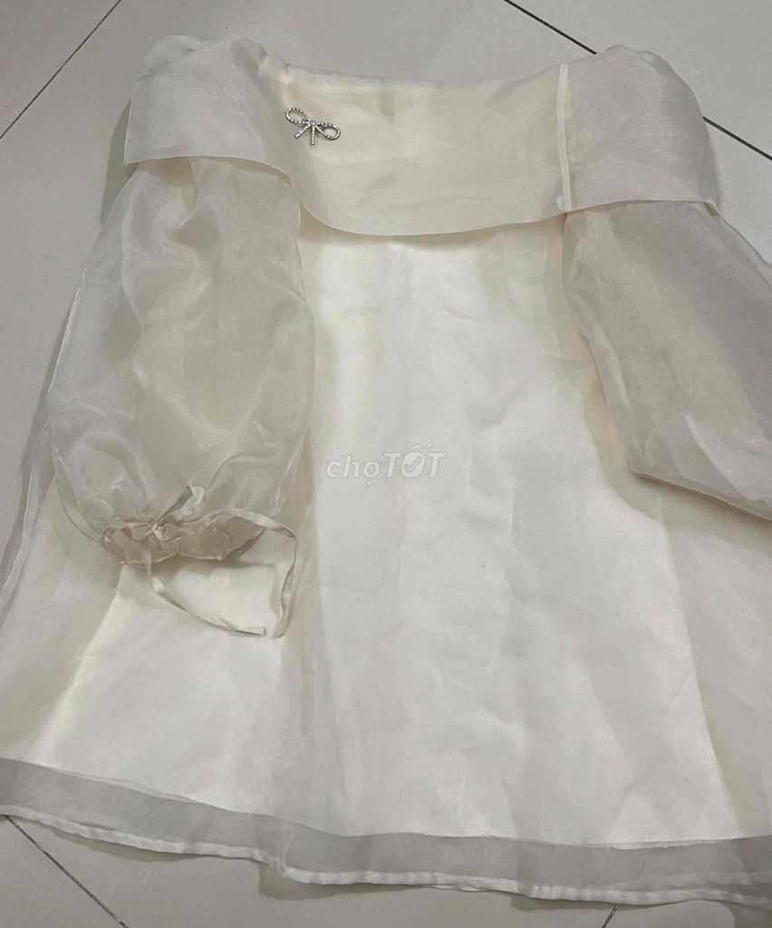 Đầm voan nữ trắng kem. Mua bán Quần áo tại Huyện Bình Chánh Tp Hồ Chí Minh được đăng bởi Ý Phan hình 1