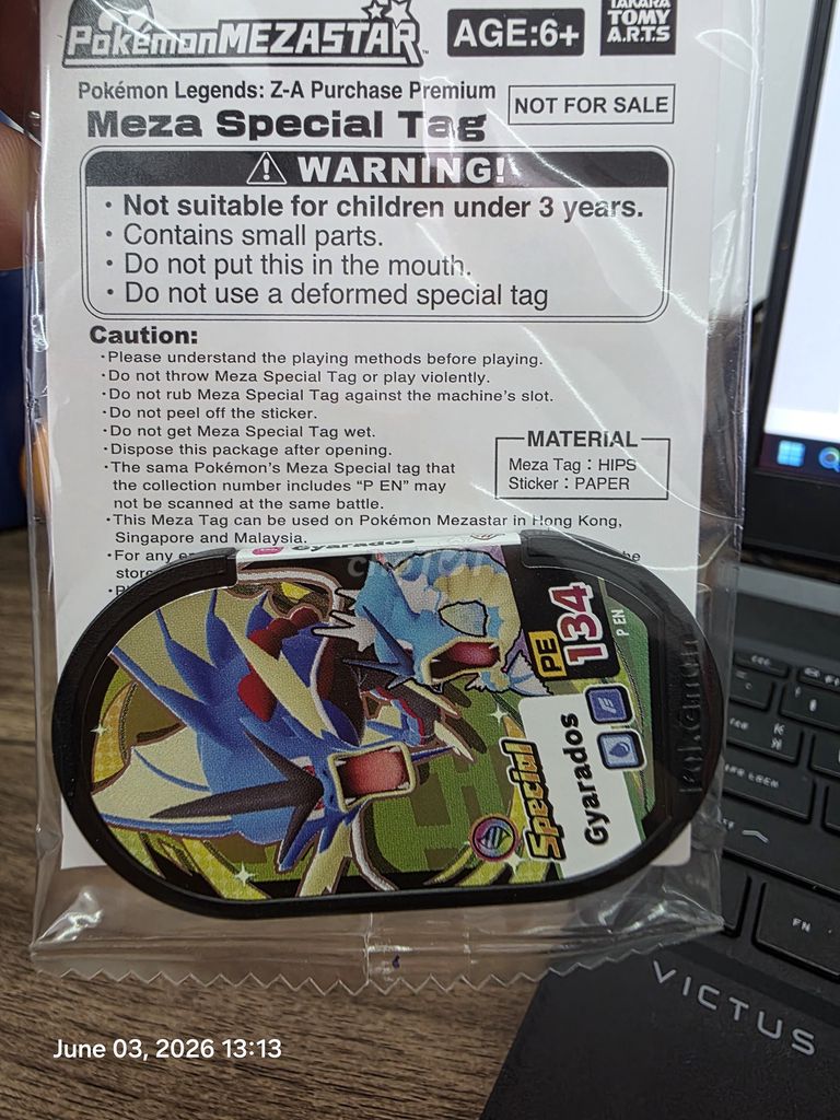 Thẻ Game Pokemon Mezastar Gyarados Special Tag Mới. Mua bán Sở thích khác tại Quận Tân Phú Tp Hồ Chí Minh được đăng bởi Đăng Khoa hình 1