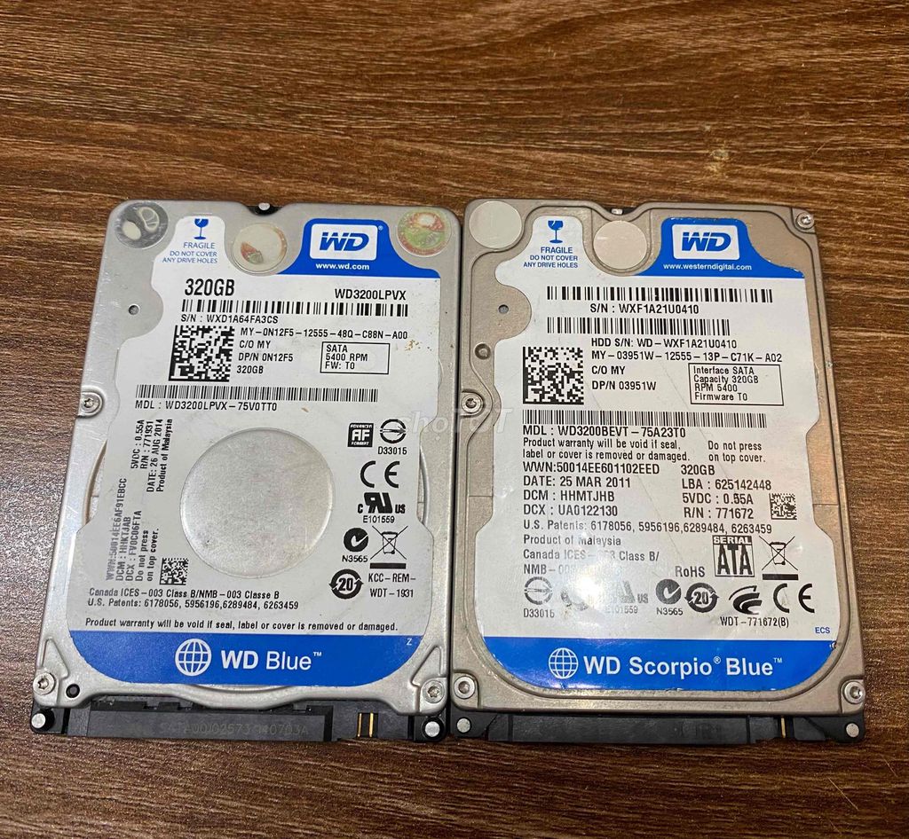 HDD WD Blue 320GB 2.5 inch sk tốt. Mua bán Linh kiện (RAM, Card...) tại Quận Đống Đa Hà Nội được đăng bởi Thanh Bảo hình 1