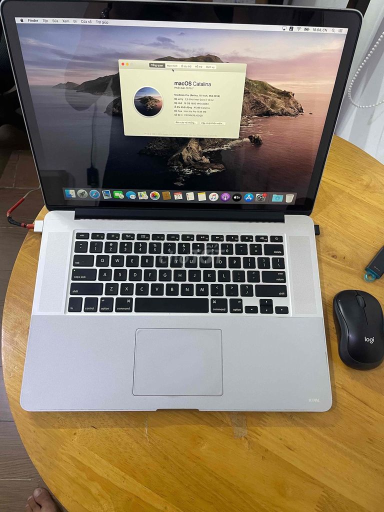 Apple Macbook Pro A1398 I7 16GB/512GB 15 inch Bạc. Mua bán Laptop tại Quận 7 Tp Hồ Chí Minh được đăng bởi TiếnN 9X hình 1