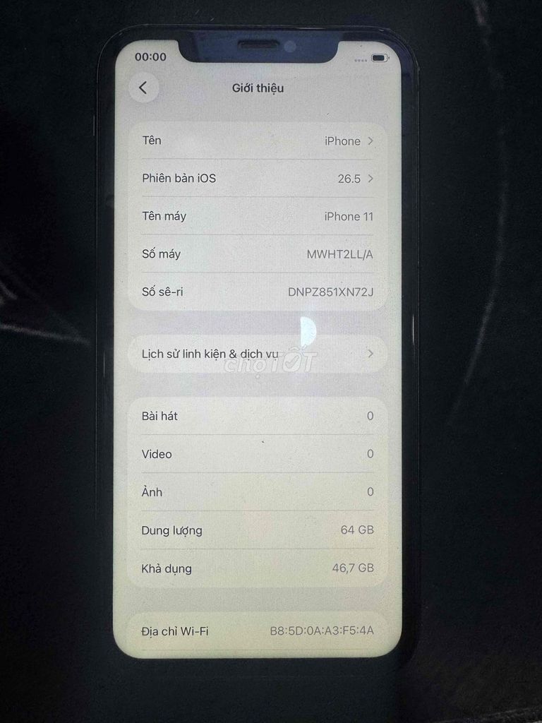 Apple iPhone 11 64GB đen. Mua bán Điện thoại tại Quận Sơn Trà Đà Nẵng được đăng bởi Roman hình 1
