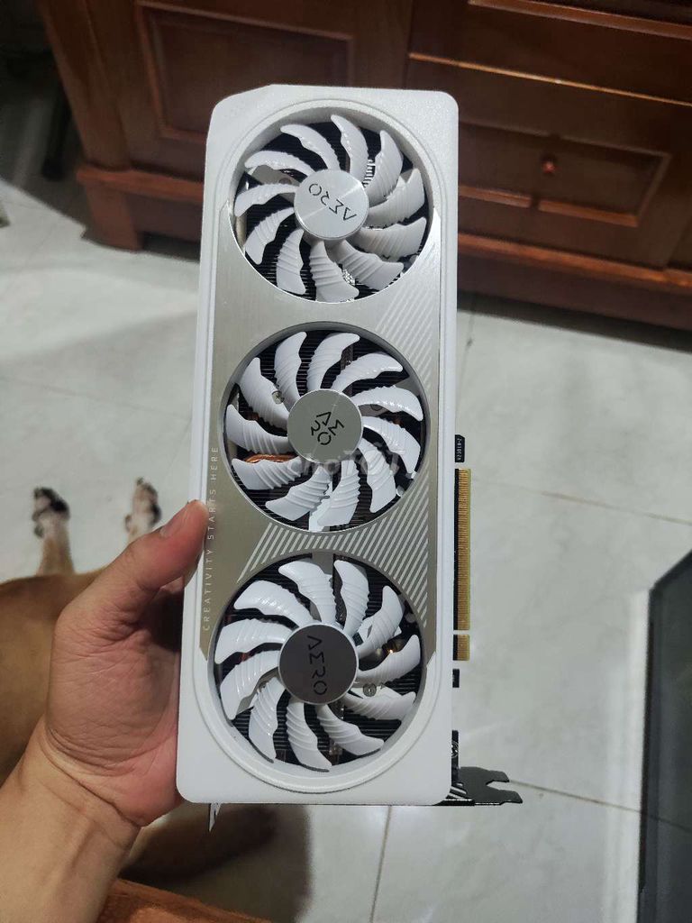 Card đồ họa Gigabyte 4060Ti Aero 8GB Trắng. Mua bán Linh kiện (RAM, Card...) tại Quận Bình Thạnh Tp Hồ Chí Minh được đăng bởi Bin hình 1