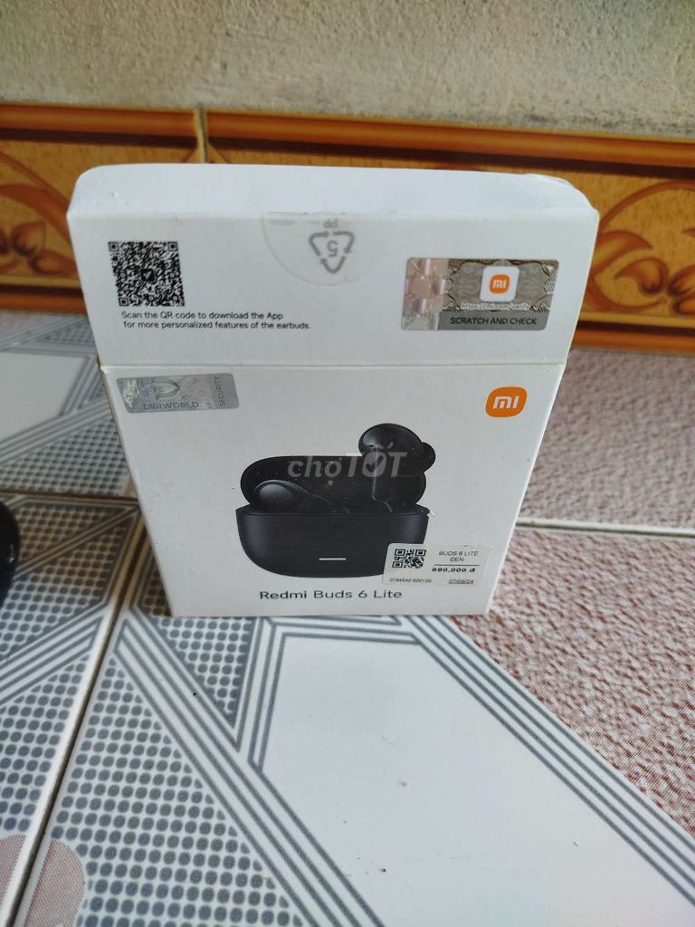 Tai nghe Xiaomi Redmi Buds 6 Lite Đen. Mua bán Tivi, Âm thanh tại Thị xã Kinh Môn Hải Dương được đăng bởi Nguyễn Mạnh Cường hình 1