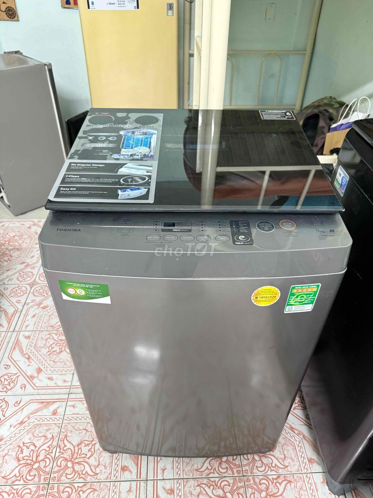 Máy giặt Toshiba cửa trên 9kg Xám. Mua bán Máy giặt tại Quận 8 Tp Hồ Chí Minh được đăng bởi Điện Lạnh Giá Tốt hình 1