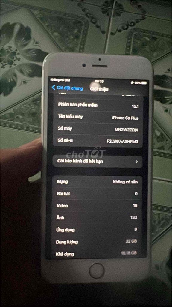 Apple iPhone 6s Plus 32GB Bạc. Mua bán Điện thoại tại Thành phố Thủ Đức Tp Hồ Chí Minh được đăng bởi NKH hình 1