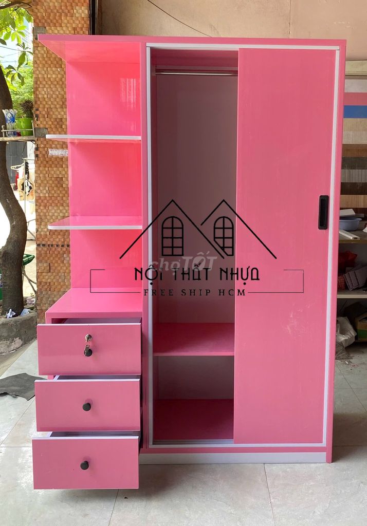 Tủ quần áo Nhựa Hồng Tủ quần áo$Tủ quần áo$. Mua bán Tủ, kệ gia đình tại Quận Bình Tân Tp Hồ Chí Minh được đăng bởi Nội thất giá xưởng hình 1