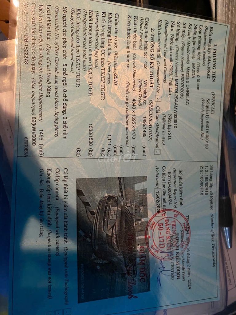 Mazda 2 2020 Deluxe - 126000 km. Mua bán Ô tô tại Huyện Nhà Bè Tp Hồ Chí Minh được đăng bởi Tư Hồng hình 1