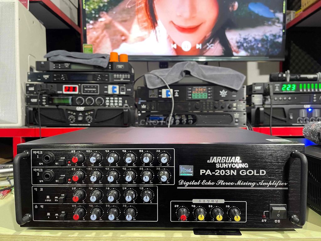 Amply karaoke Jarguar PA-203N Gold Đen 99% mới. Mua bán Tivi, Âm thanh tại Quận Hoàng Mai Hà Nội được đăng bởi ducthanhaudio hình 1
