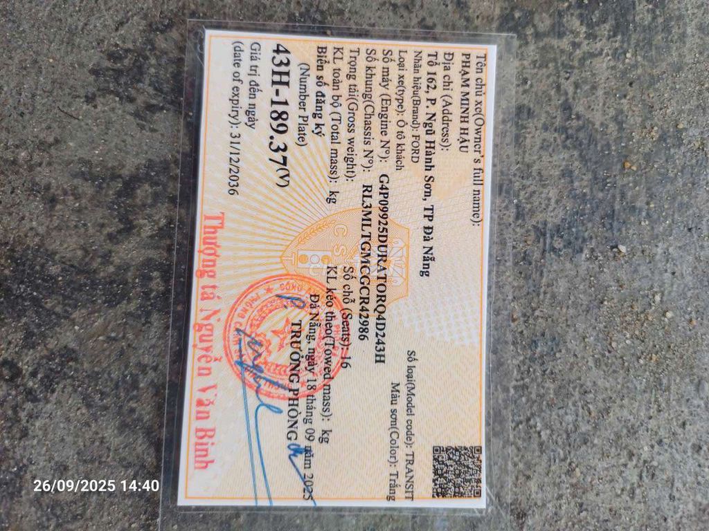 3 149 2016 Standard MID - 250000 km. Mua bán Ô tô tại Quận Liên Chiểu Đà Nẵng được đăng bởi Tha Tangngoc hình 2