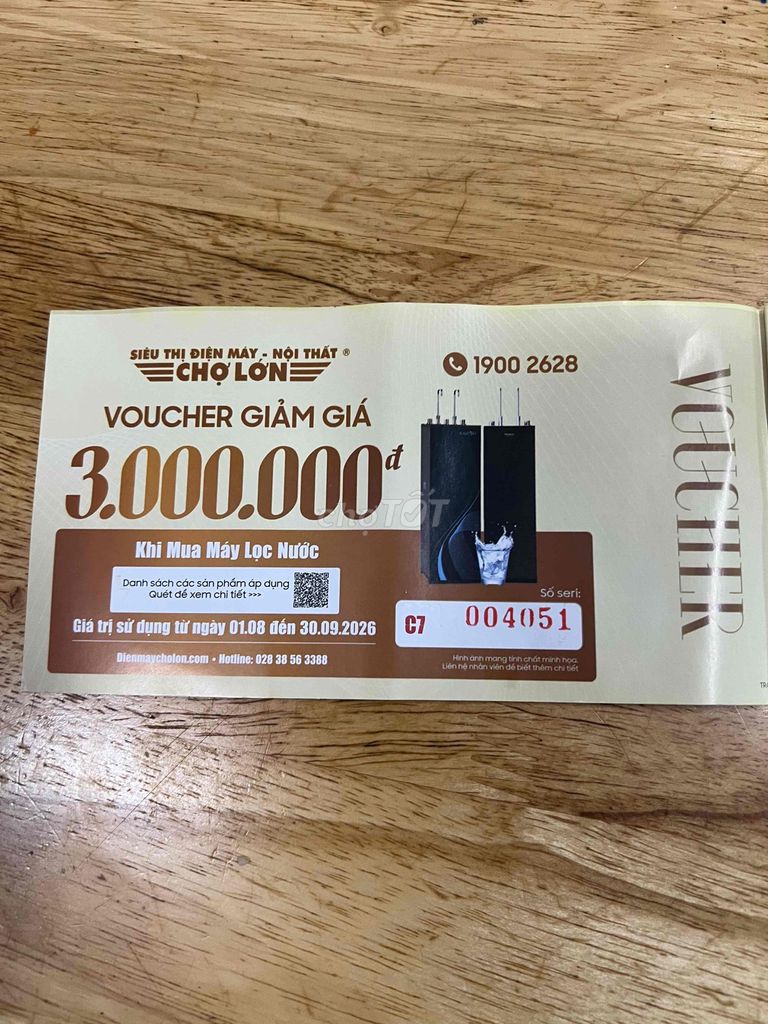Voucher Điện Máy Chợ Lớn 12 triệu. Dịch vụ tại Quận 4 Tp Hồ Chí Minh được đăng bởi Thoa Truong hình 1