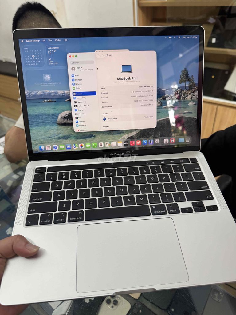 Apple MacBook Pro 2020 i5 16GB/512GB. Mua bán Laptop tại Quận Đống Đa Hà Nội được đăng bởi Lê Khuyến hình 1
