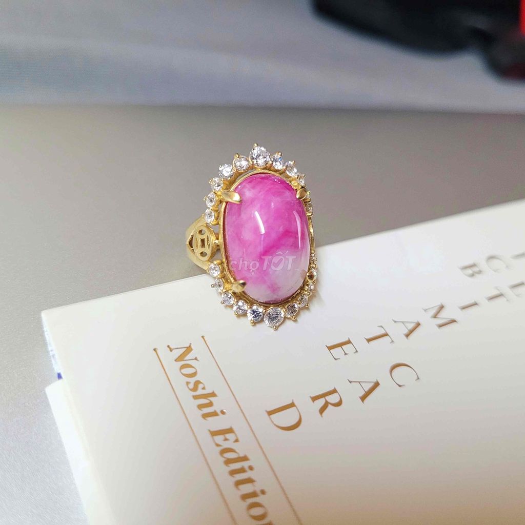 Nhẫn nữ đá tự nhiên Ruby Hồng. Mua bán Phụ kiện thời trang khác tại Thành phố Nha Trang Khánh Hòa được đăng bởi Rio Natural Gemstone Jewelry hình 1