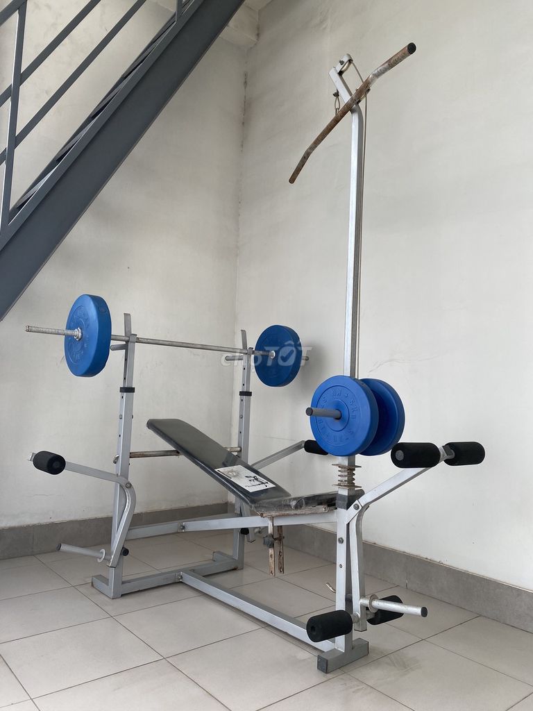 Ghế tập tạ đa năng Xám. Mua bán Đồ thể thao, Dã ngoại tại Thành phố Dĩ An Bình Dương được đăng bởi Thuỳ Trang hình 1