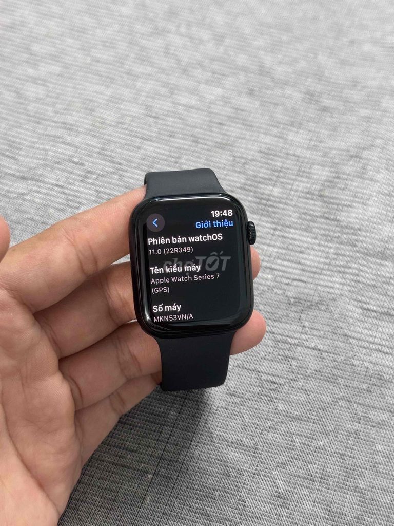 Apple Watch Series 7/45MM GPS Nhôm Màu Midnight