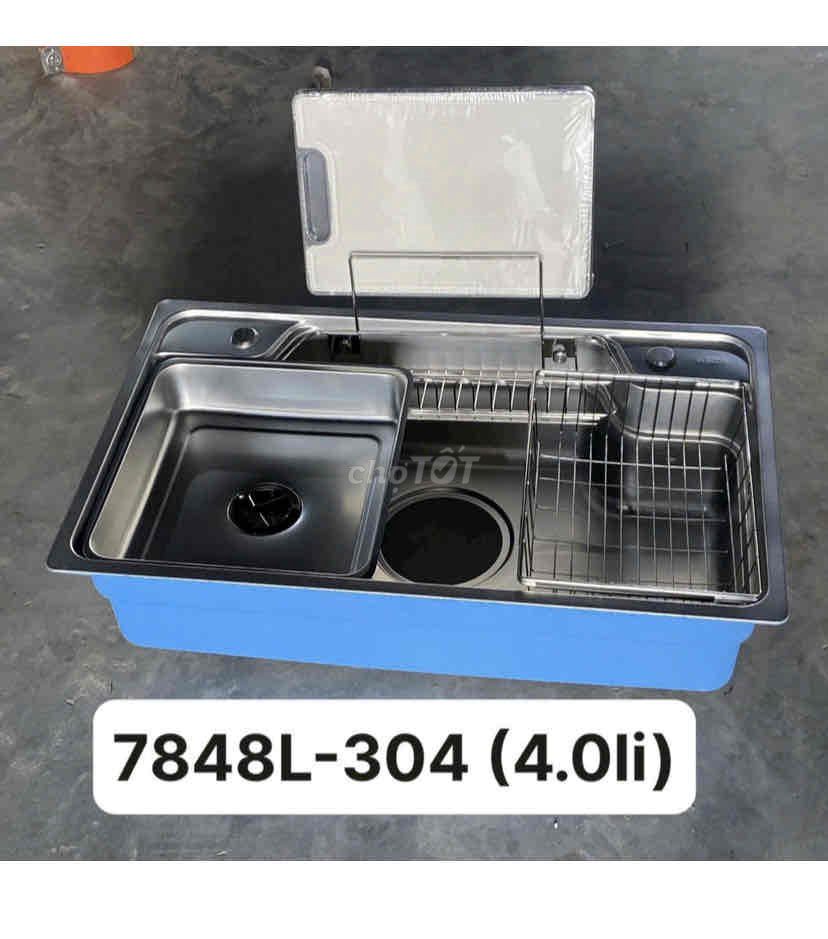 Chậu rửa chén Inox 304 7848L-304 4ly. Mua bán Dụng cụ nhà bếp tại Quận Hải Châu Đà Nẵng được đăng bởi THIẾT BỊ GIA DỤNG HÀNG CHÍNH HÃNG hình 1
